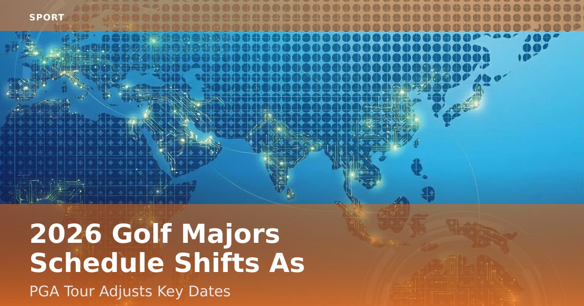 2026 Golf Majors Schedule Shifts As PGA Tour Adjusts Key Dates