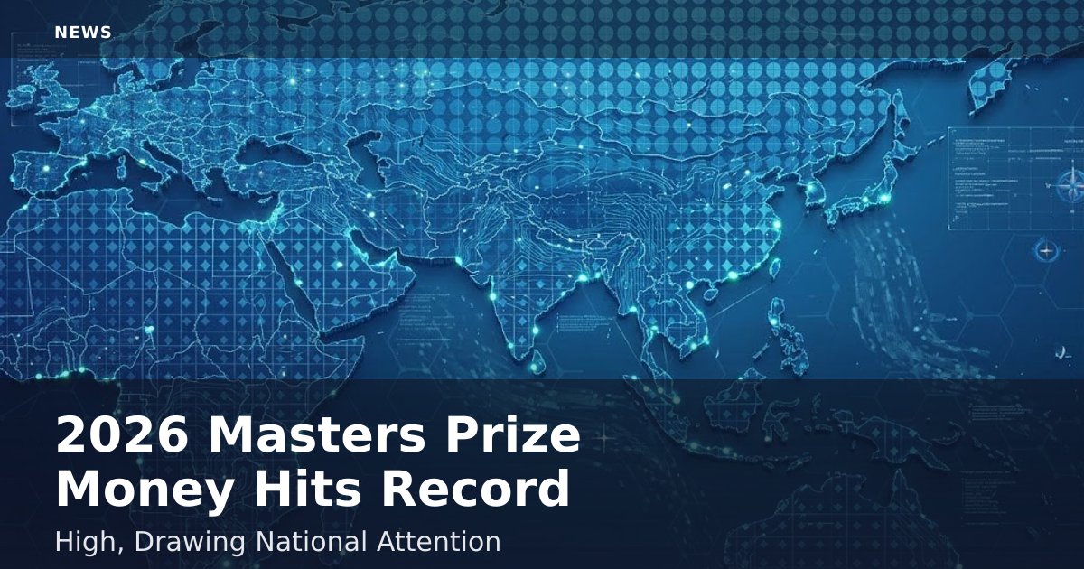 2026 Masters Prize Money Hits Record High, Drawing National Attention