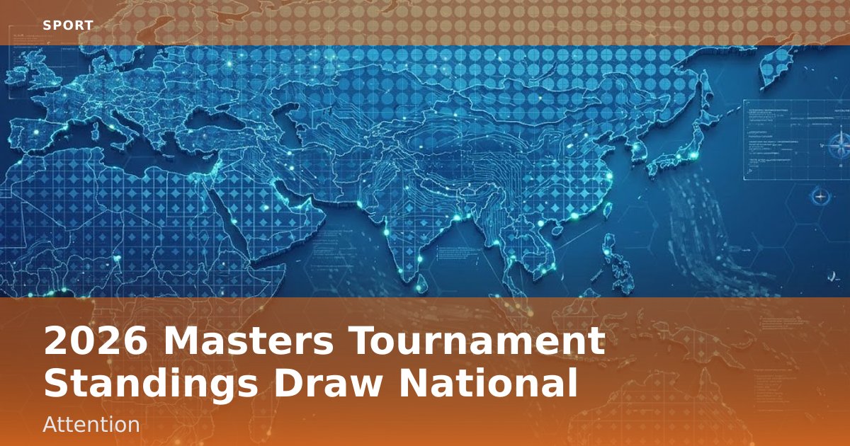 2026 Masters Tournament Standings Draw National Attention