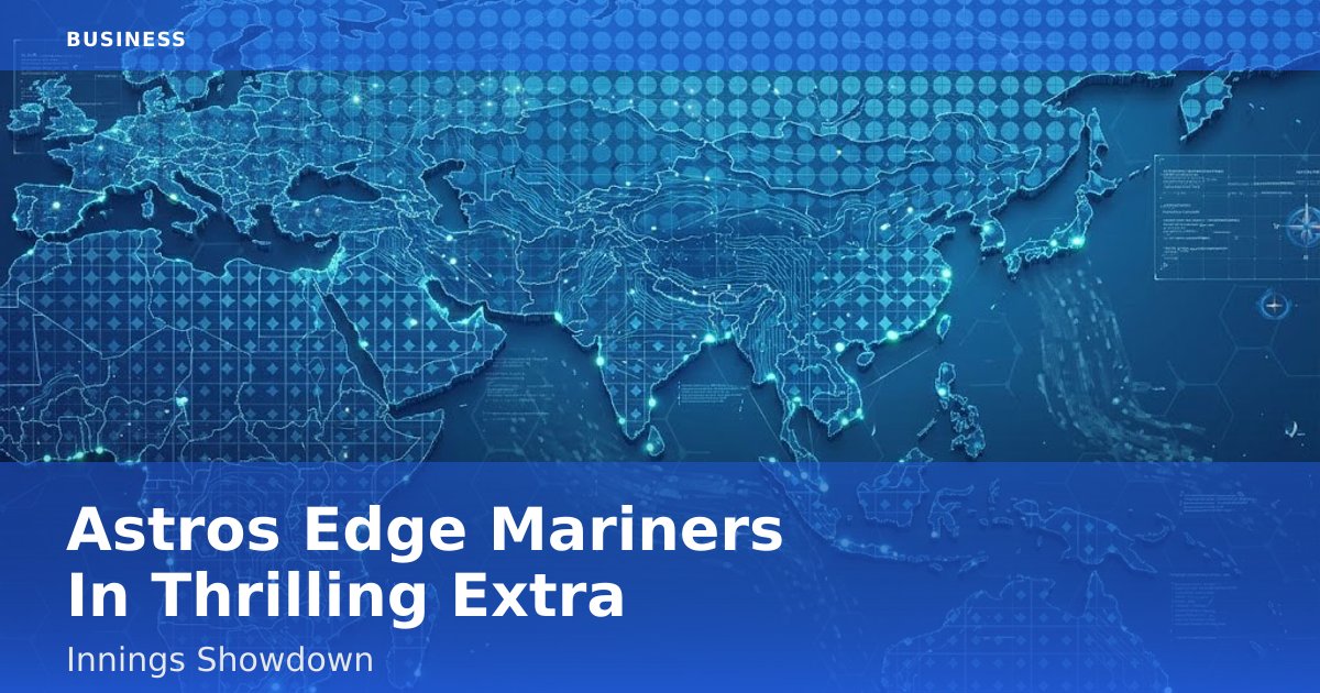 Astros Edge Mariners In Thrilling Extra-Innings Showdown