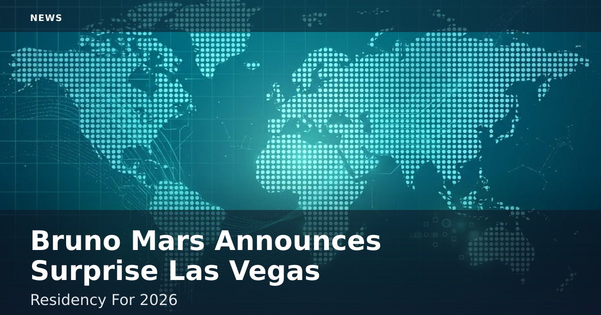 Bruno Mars Announces Surprise Las Vegas Residency For 2026