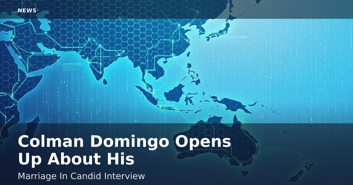 Colman Domingo Opens Up About His Marriage In Candid Interview