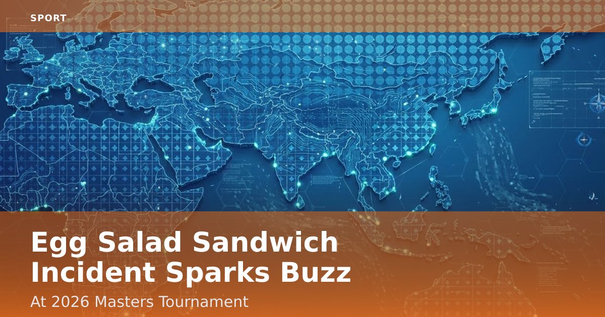 Egg Salad Sandwich Incident Sparks Buzz At 2026 Masters Tournament