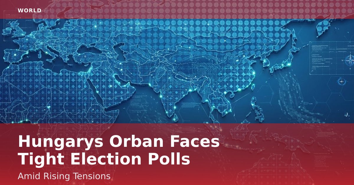 Hungary's Orban Faces Tight Election Polls Amid Rising Tensions