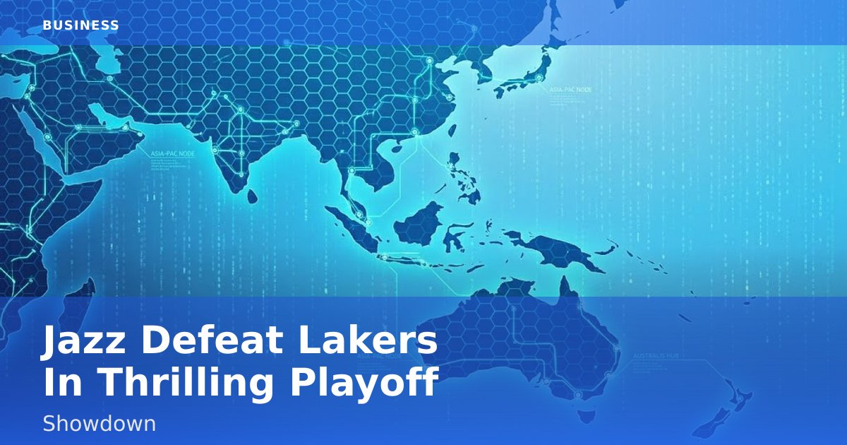 Jazz Defeat Lakers In Thrilling Playoff Showdown