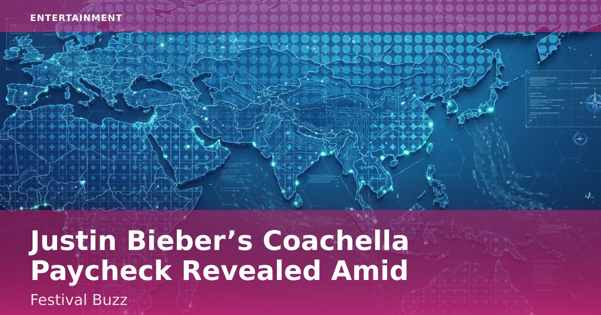 Justin Bieber’s Coachella Paycheck Revealed Amid Festival Buzz