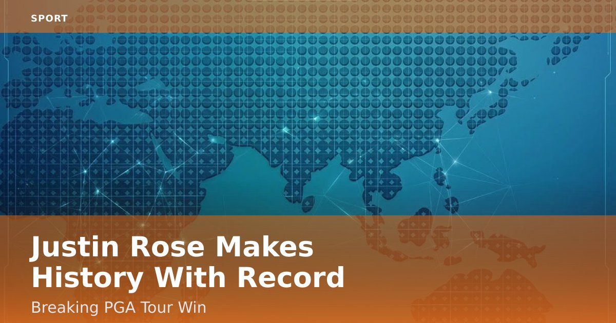 Justin Rose Makes History With Record-Breaking PGA Tour Win