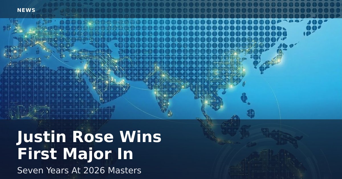 Justin Rose Wins First Major In Seven Years At 2026 Masters