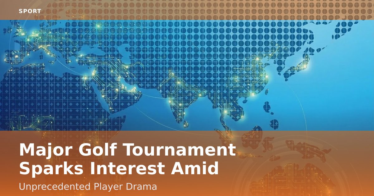 Major Golf Tournament Sparks Interest Amid Unprecedented Player Drama