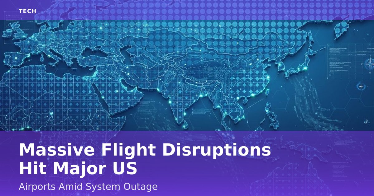 Massive Flight Disruptions Hit Major US Airports Amid System Outage
