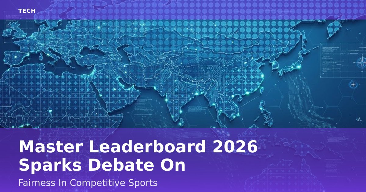 Master Leaderboard 2026 Sparks Debate On Fairness In Competitive Sports