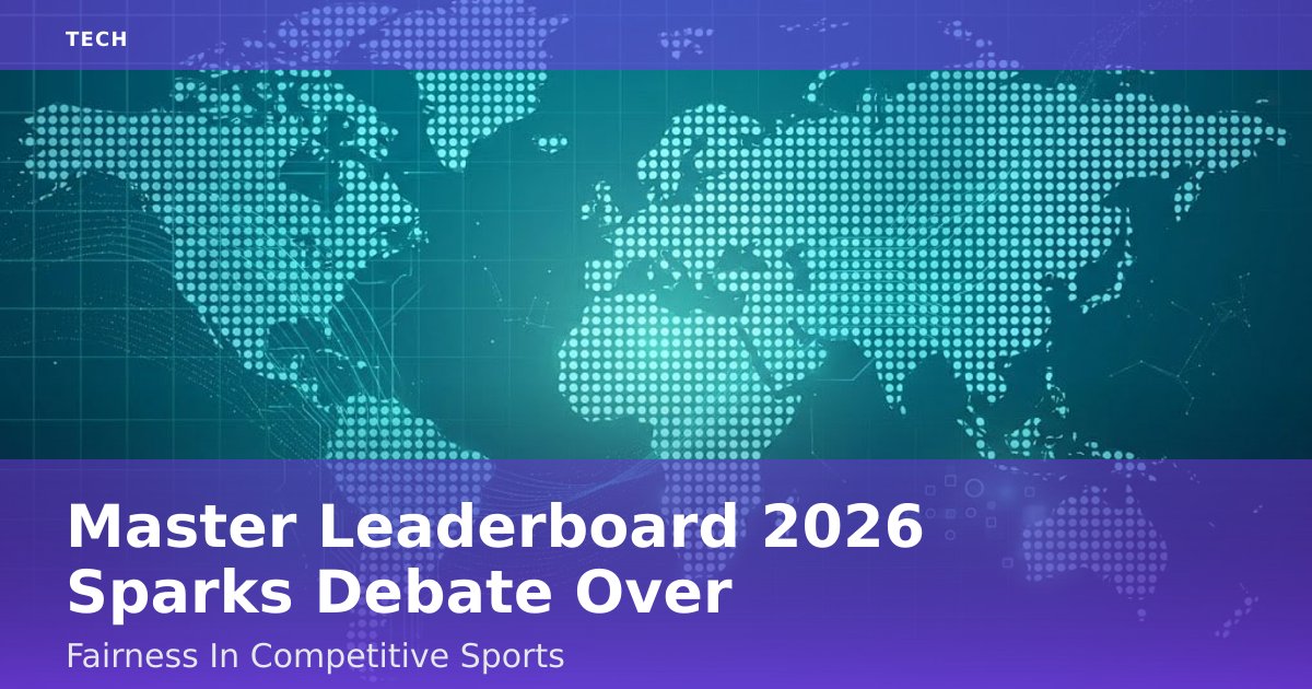Master Leaderboard 2026 Sparks Debate Over Fairness In Competitive Sports