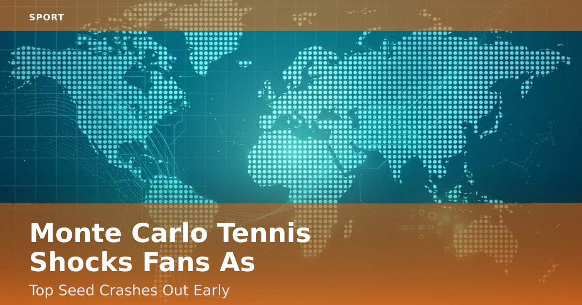 Monte Carlo Tennis Shocks Fans As Top Seed Crashes Out Early