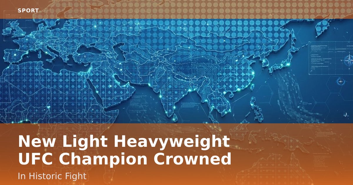 New Light Heavyweight UFC Champion Crowned In Historic Fight