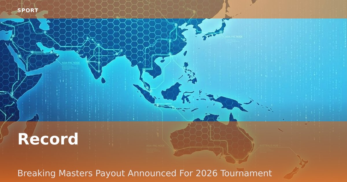 Record-Breaking Masters Payout Announced For 2026 Tournament