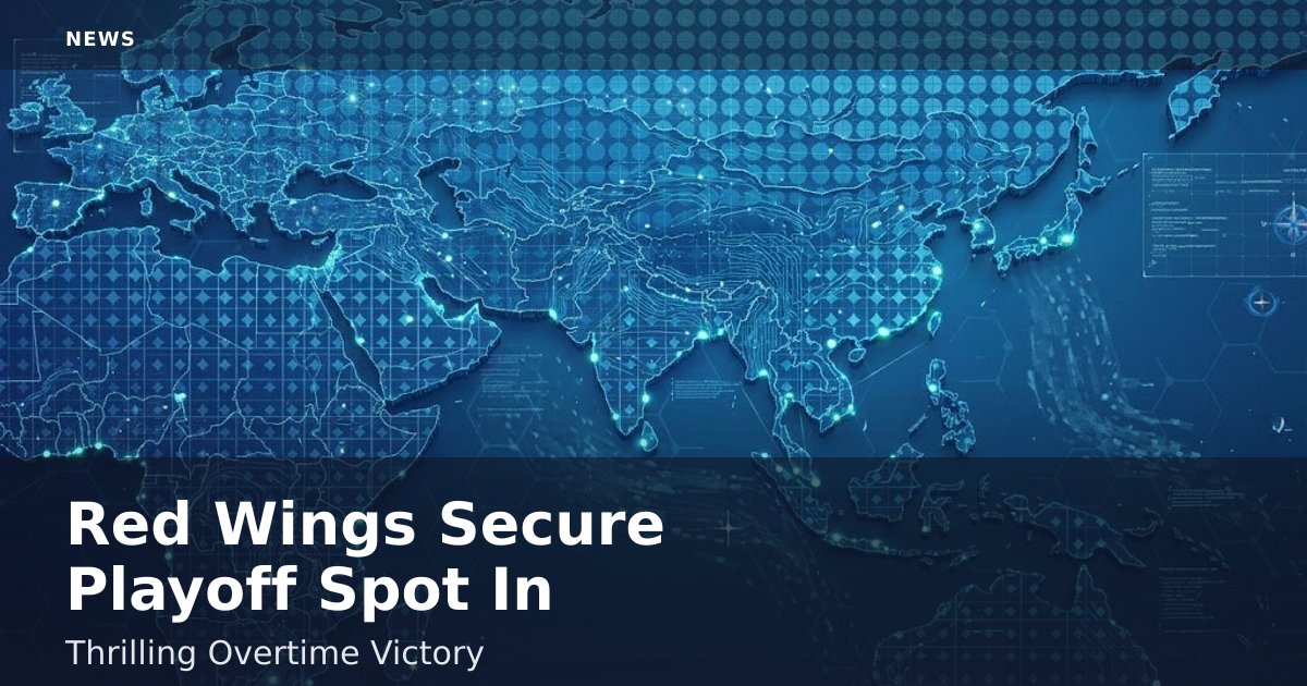 Red Wings Secure Playoff Spot In Thrilling Overtime Victory