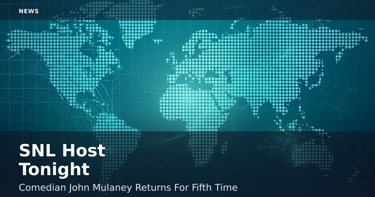 SNL Host Tonight: Comedian John Mulaney Returns For Fifth Time