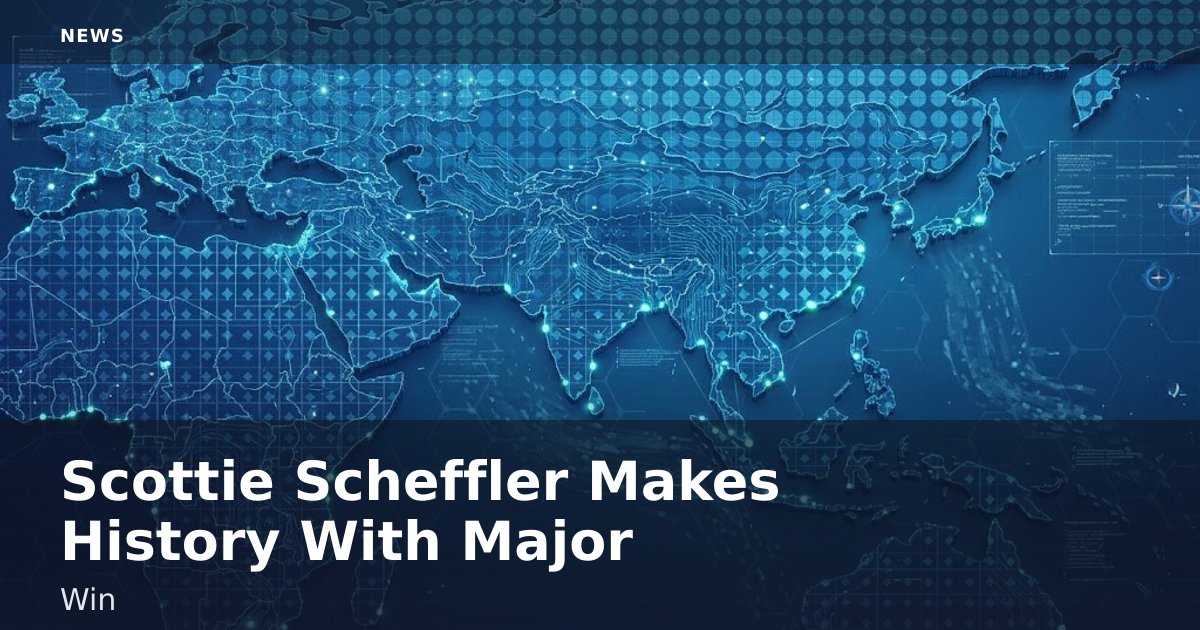 Scottie Scheffler Makes History With Major Win