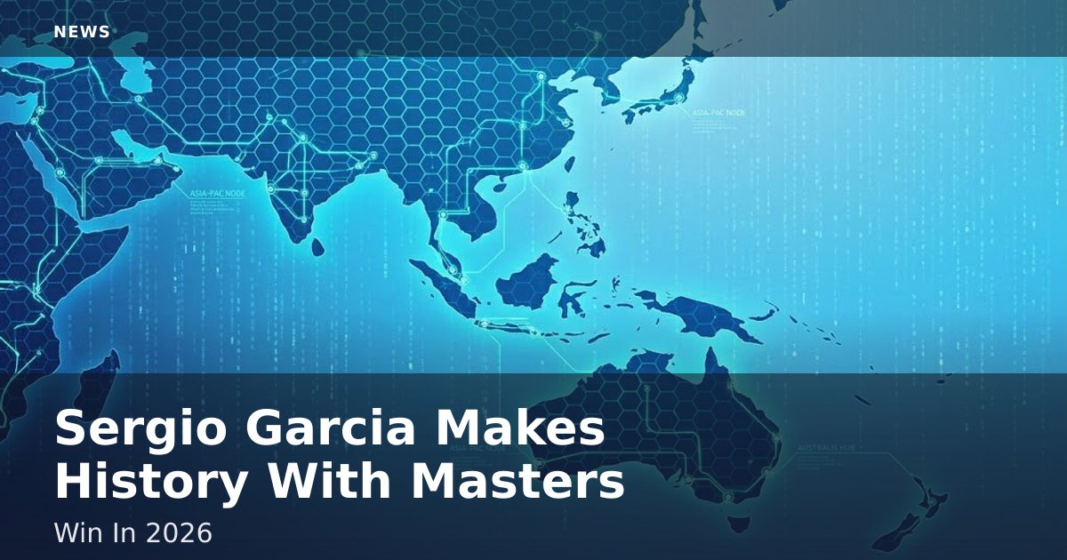 Sergio Garcia Makes History With Masters Win In 2026