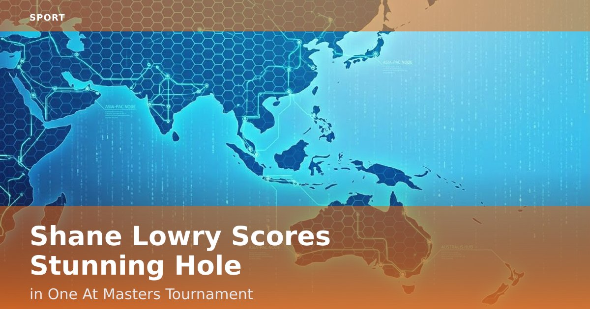 Shane Lowry Scores Stunning Hole-in-One At Masters Tournament