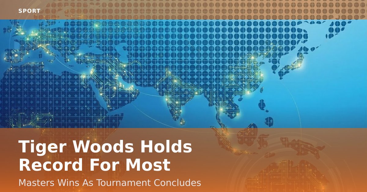 Tiger Woods Holds Record For Most Masters Wins As Tournament Concludes