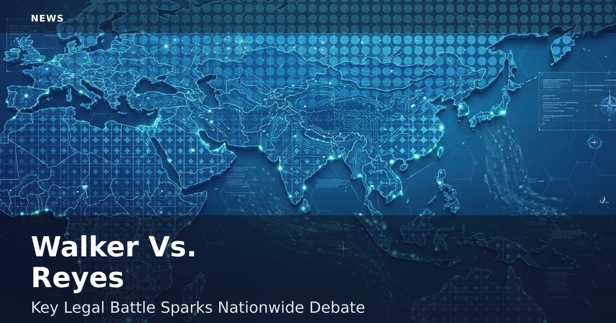 Walker Vs. Reyes: Key Legal Battle Sparks Nationwide Debate