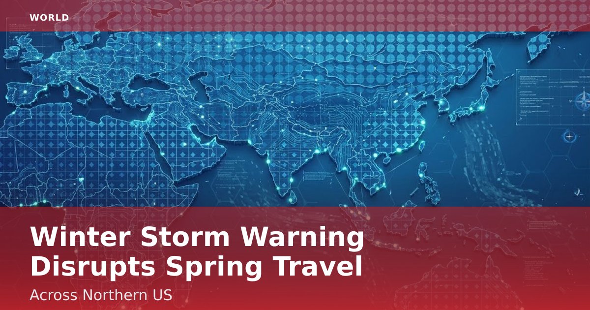 Winter Storm Warning Disrupts Spring Travel Across Northern US