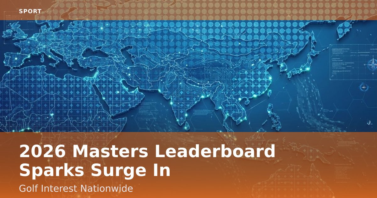 2026 Masters Leaderboard Sparks Surge In Golf Interest Nationwide