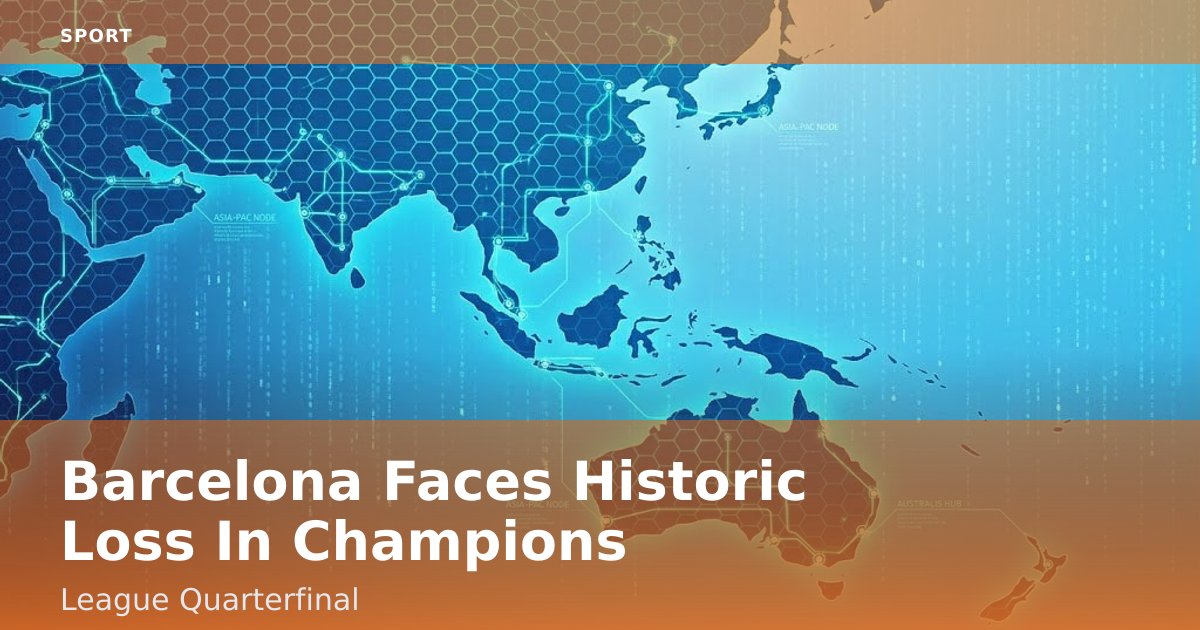 Barcelona Faces Historic Loss In Champions League Quarterfinal