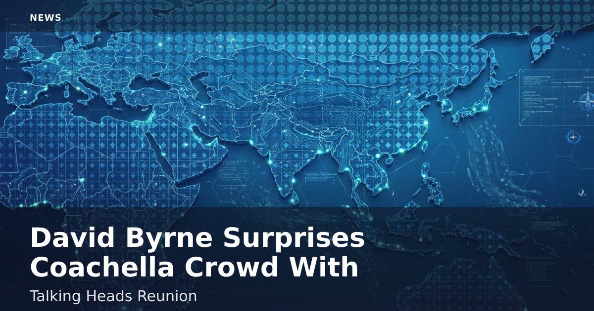 David Byrne Surprises Coachella Crowd With Talking Heads Reunion