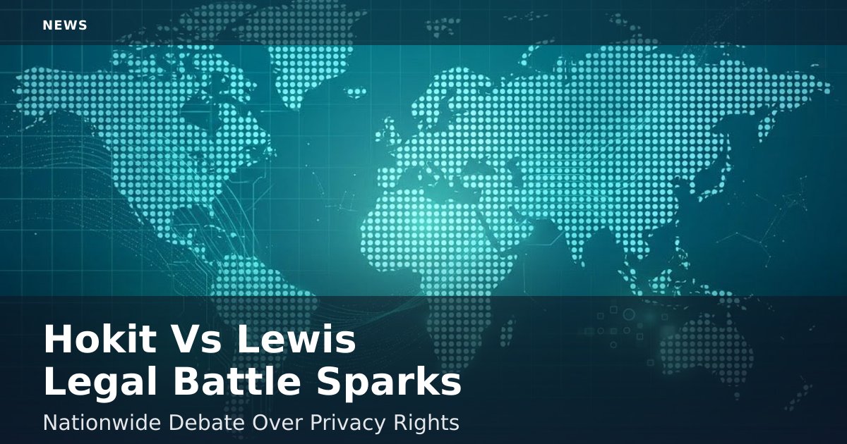 Hokit Vs Lewis Legal Battle Sparks Nationwide Debate Over Privacy Rights