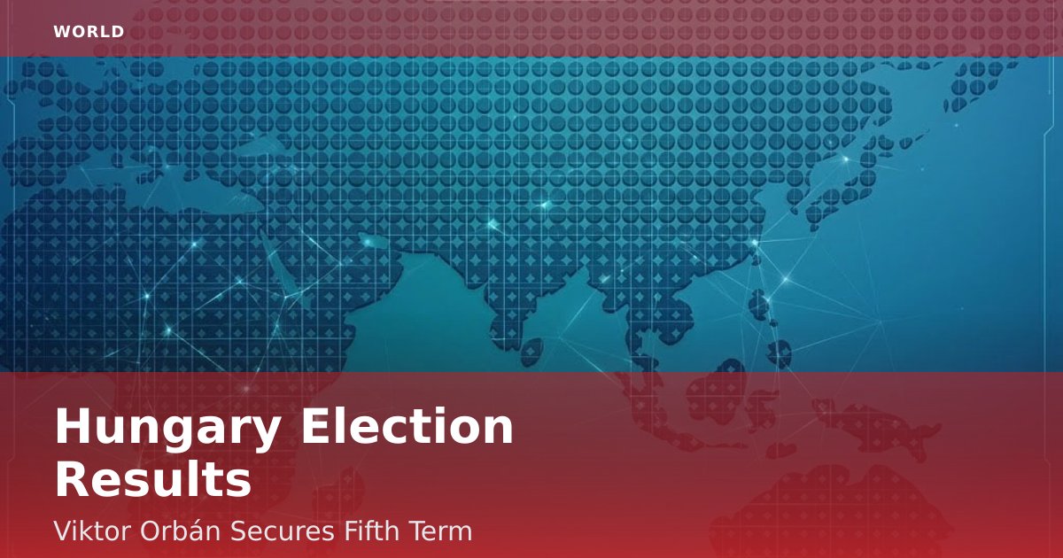 Hungary Election Results: Viktor Orbán Secures Fifth Term