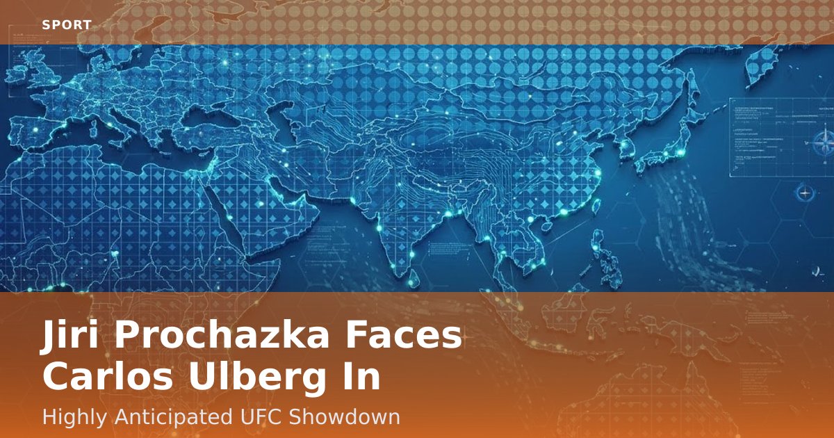 Jiri Prochazka Faces Carlos Ulberg In Highly Anticipated UFC Showdown