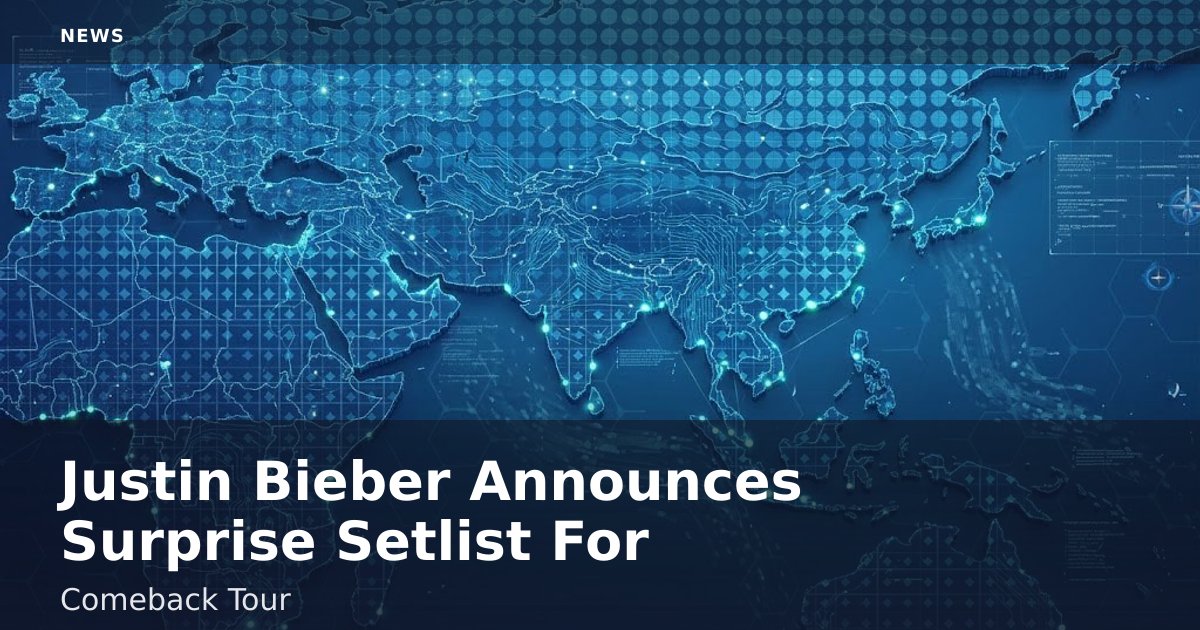 Justin Bieber Announces Surprise Setlist For Comeback Tour