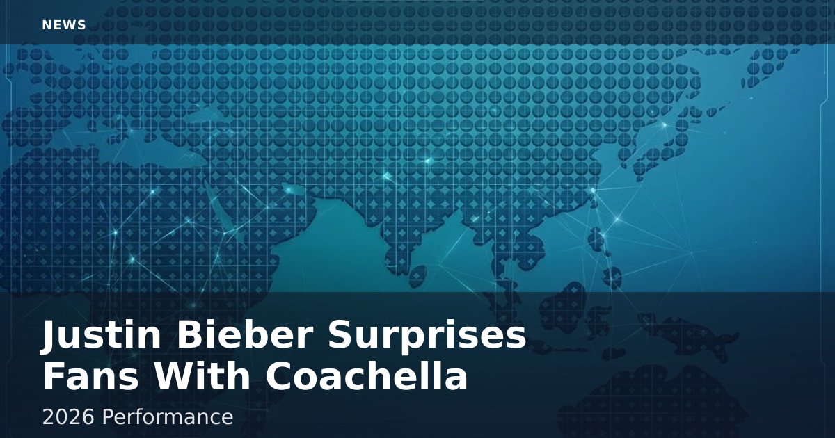 Justin Bieber Surprises Fans With Coachella 2026 Performance