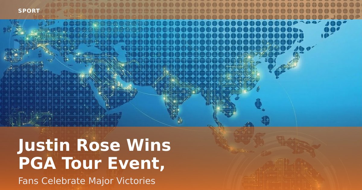 Justin Rose Wins PGA Tour Event, Fans Celebrate Major Victories