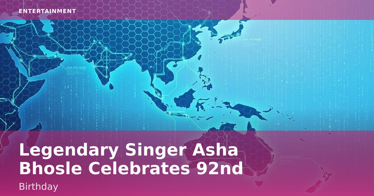 Legendary Singer Asha Bhosle Celebrates 92nd Birthday