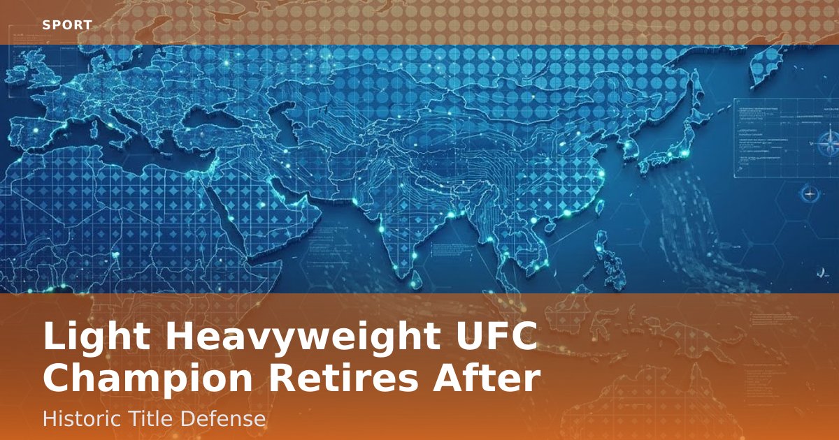 Light Heavyweight UFC Champion Retires After Historic Title Defense