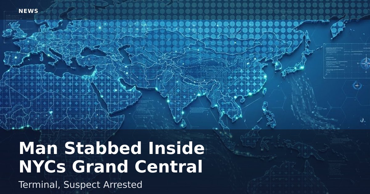 Man Stabbed Inside NYC's Grand Central Terminal, Suspect Arrested