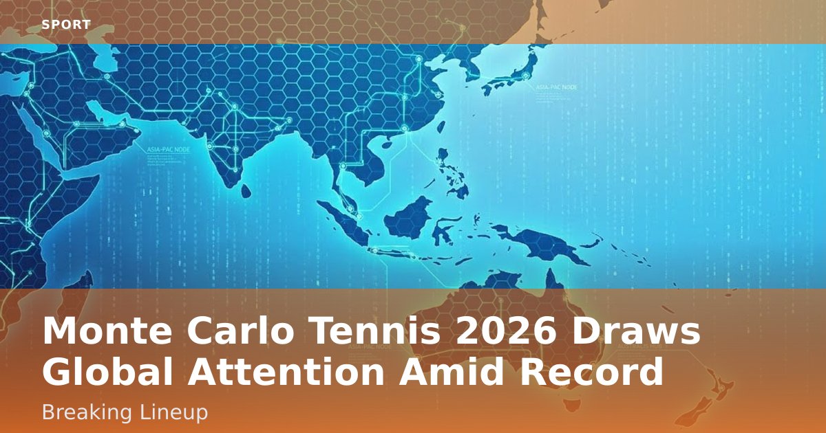 Monte Carlo Tennis 2026 Draws Global Attention Amid Record-Breaking Lineup