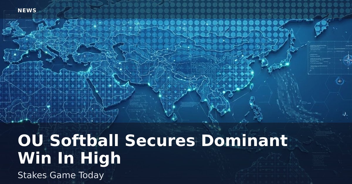 OU Softball Secures Dominant Win In High-Stakes Game Today