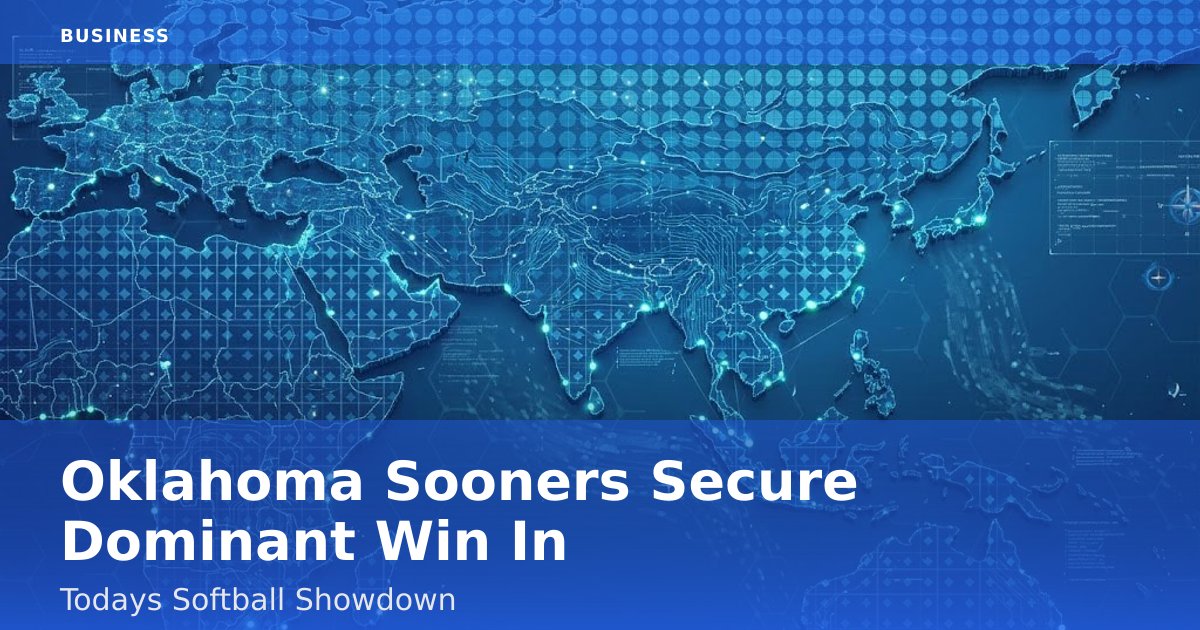 Oklahoma Sooners Secure Dominant Win In Today's Softball Showdown