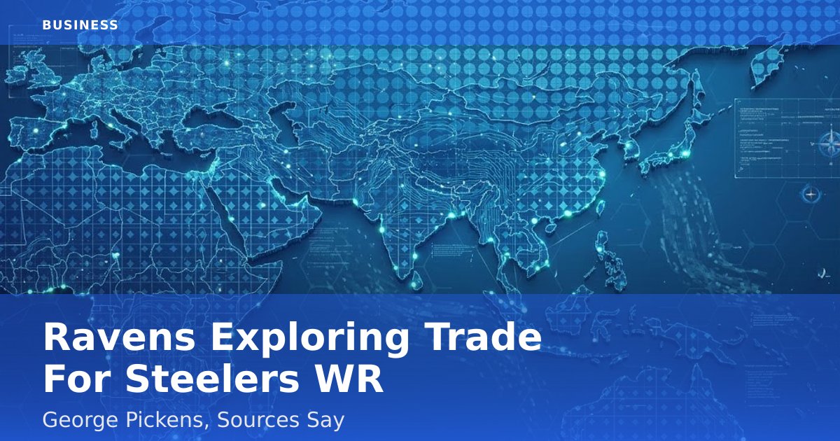 Ravens Exploring Trade For Steelers WR George Pickens, Sources Say