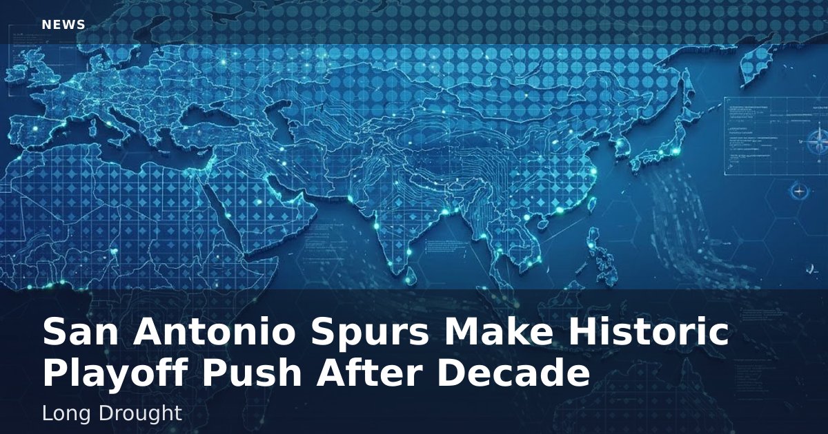 San Antonio Spurs Make Historic Playoff Push After Decade-Long Drought