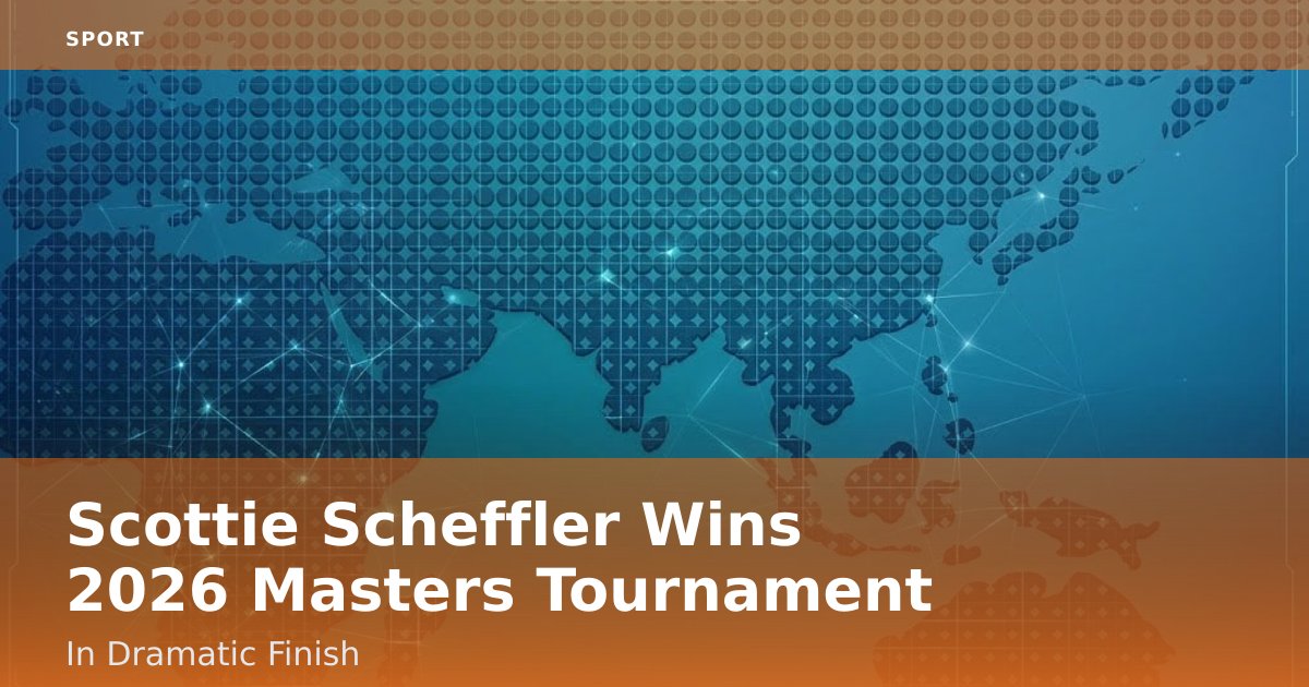 Scottie Scheffler Wins 2026 Masters Tournament In Dramatic Finish