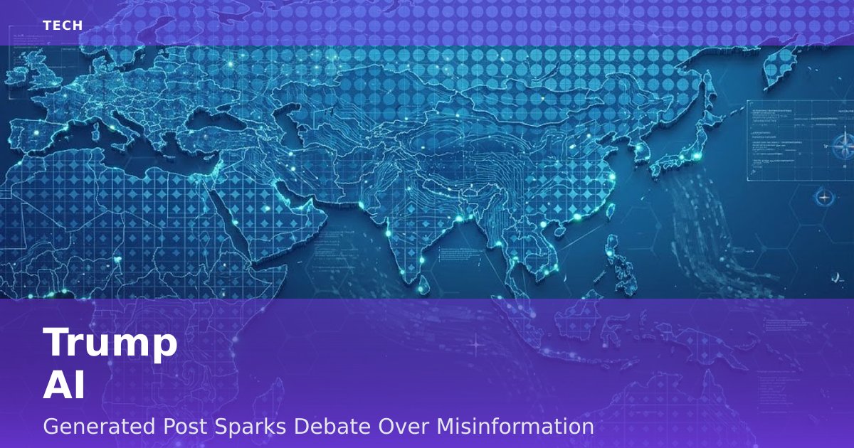 Trump AI-Generated Post Sparks Debate Over Misinformation